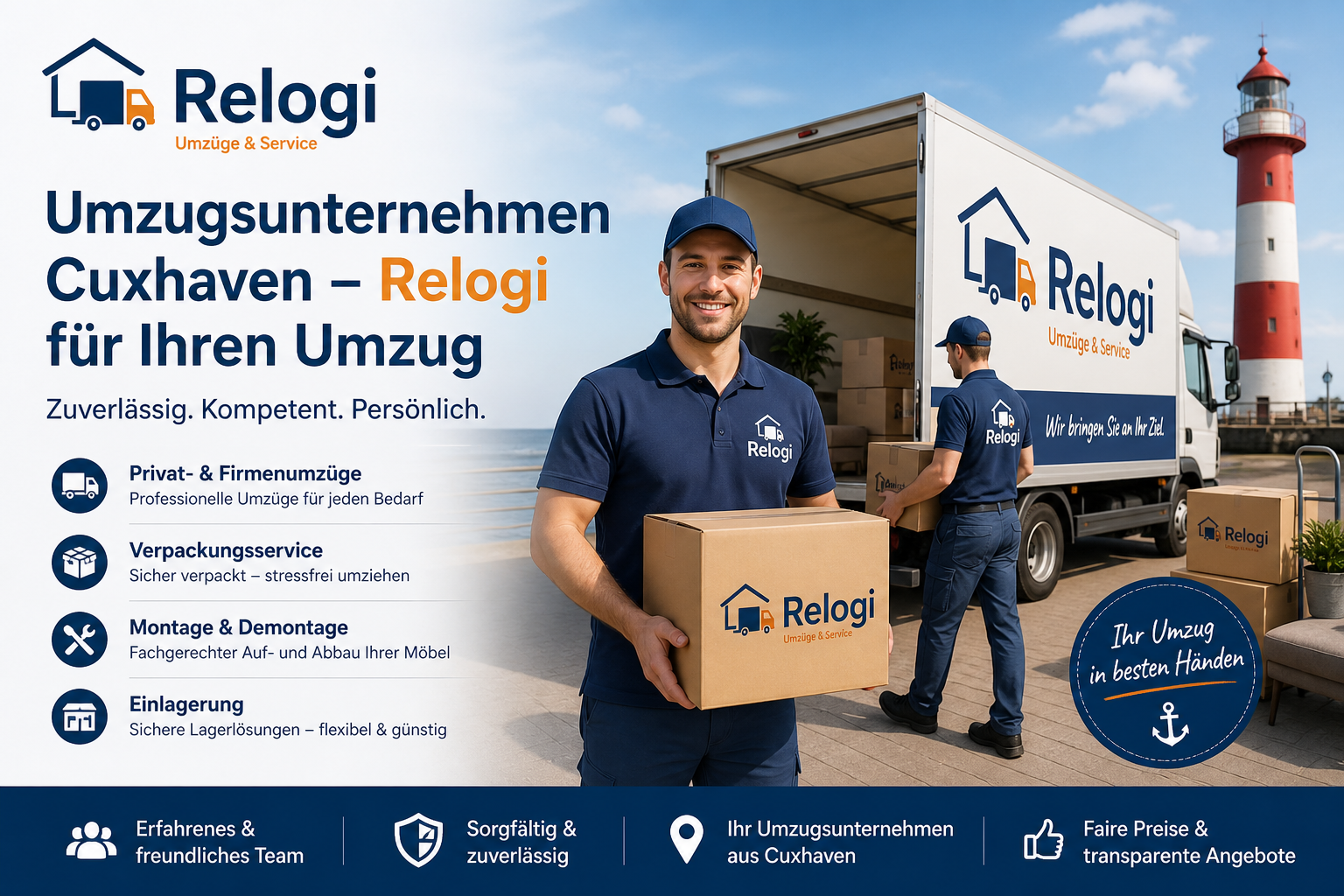 Umzugsunternehmen Cuxhaven – Relogi für Ihren Umzug